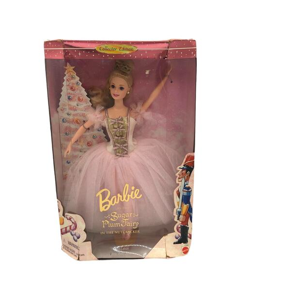 Sugar Plum Fairy Barbie Doll Nutcracker Ballerina NRFB Vintage 1996 Christmas - Picture 1 of 7